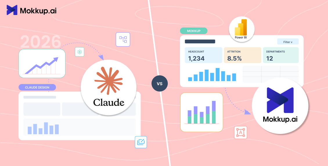Claude Design for BI Dashboard Wireframing: Why Power BI Teams Choose Mokkup.ai
