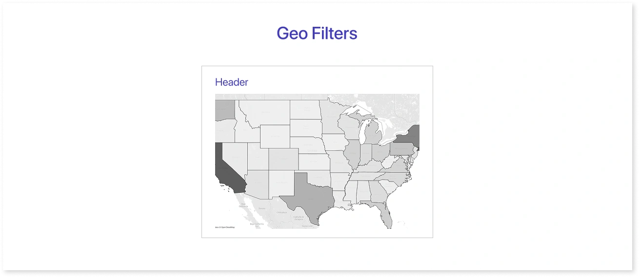 Geo filters
