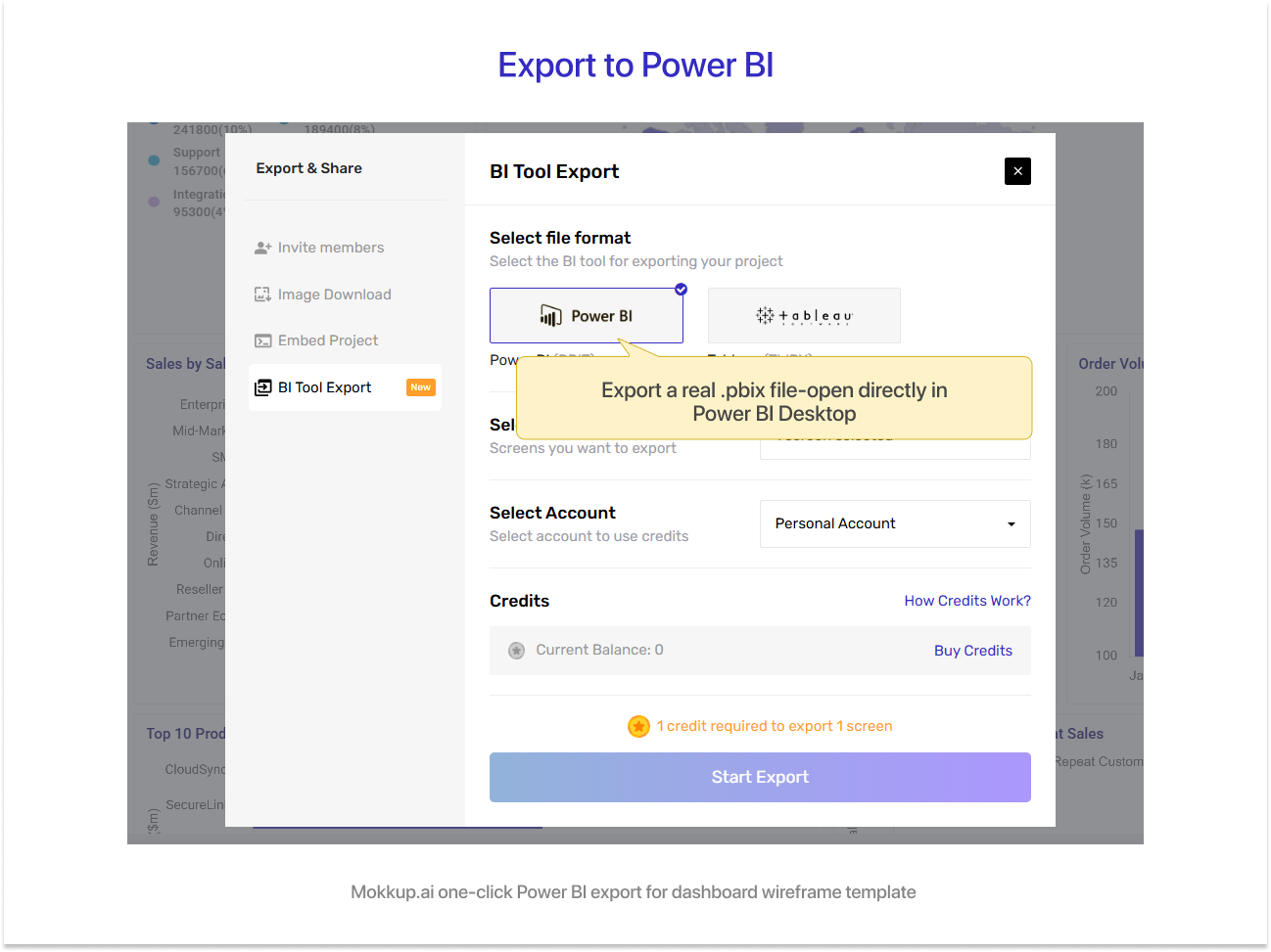 Export to Power BI