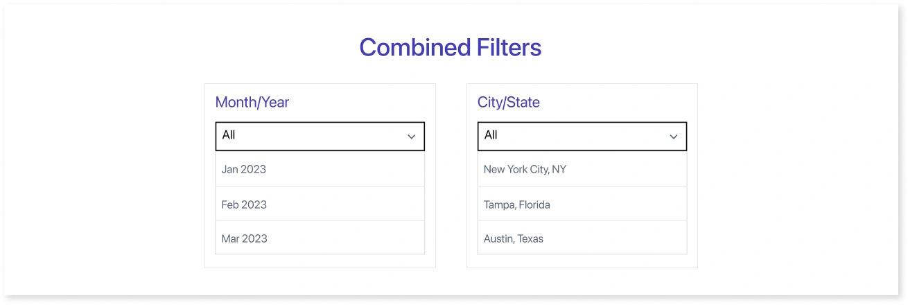 Combined filters