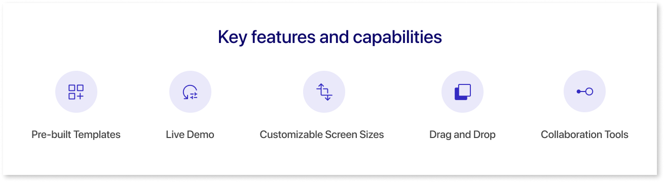 Key features and capabilities of Mokkup