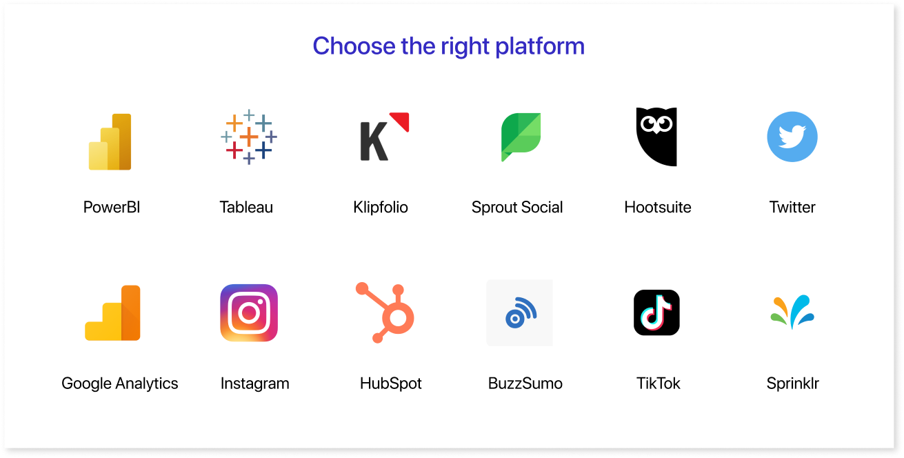 Choose the right platform