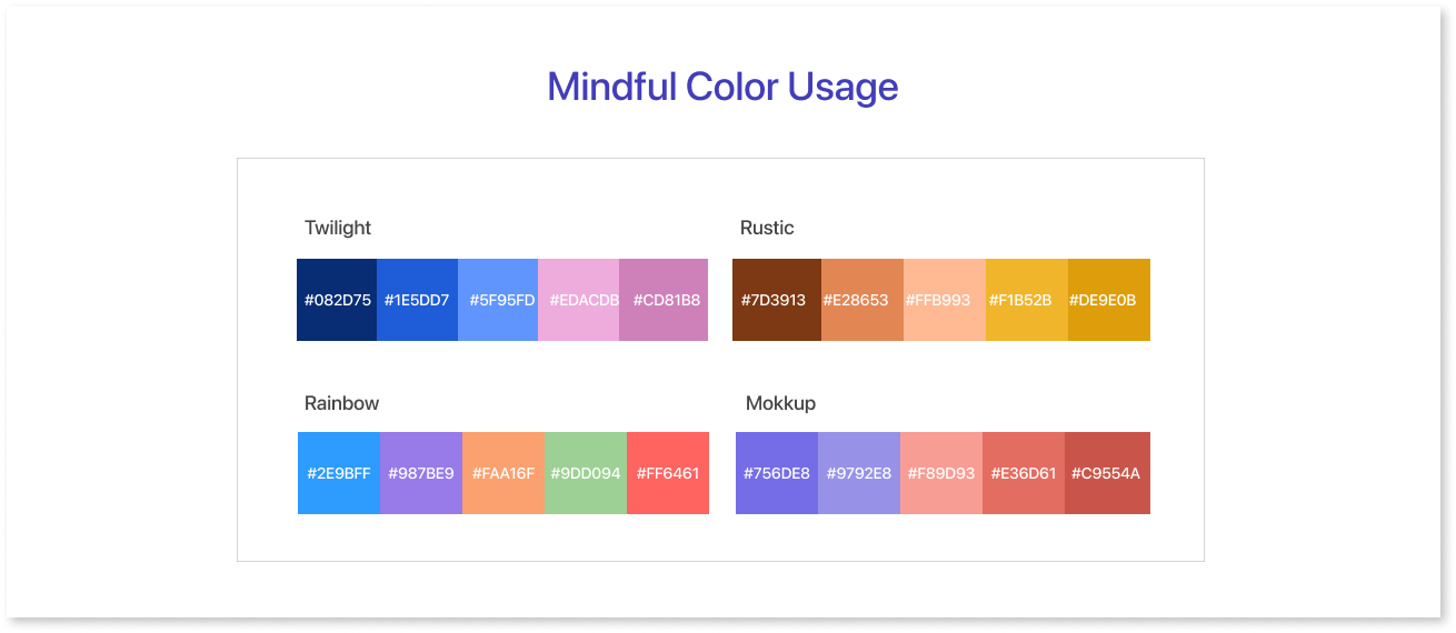 Mindful Color Usage