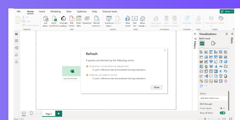 cyclic reference error in power bi
