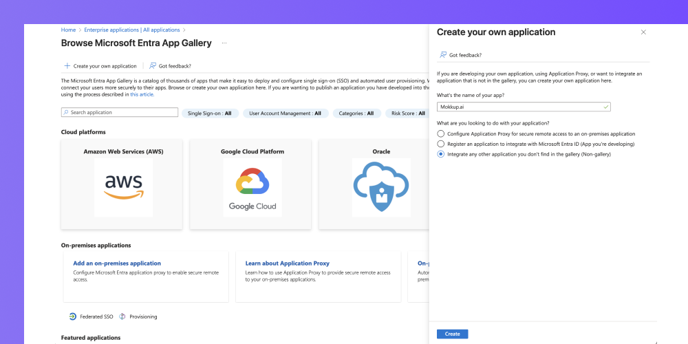 Create your own application