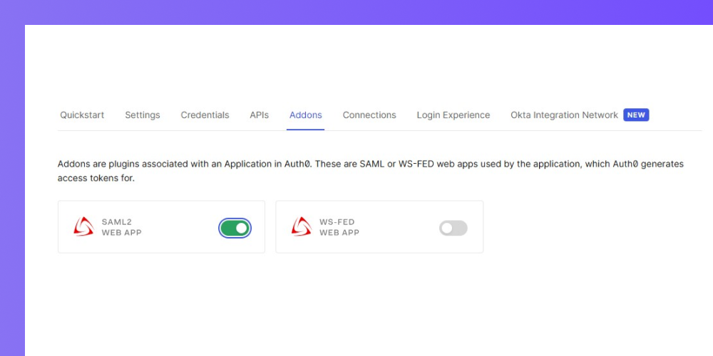 Go to Addons tab