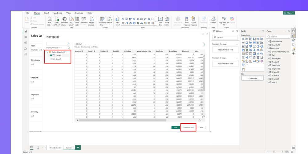Transform your data