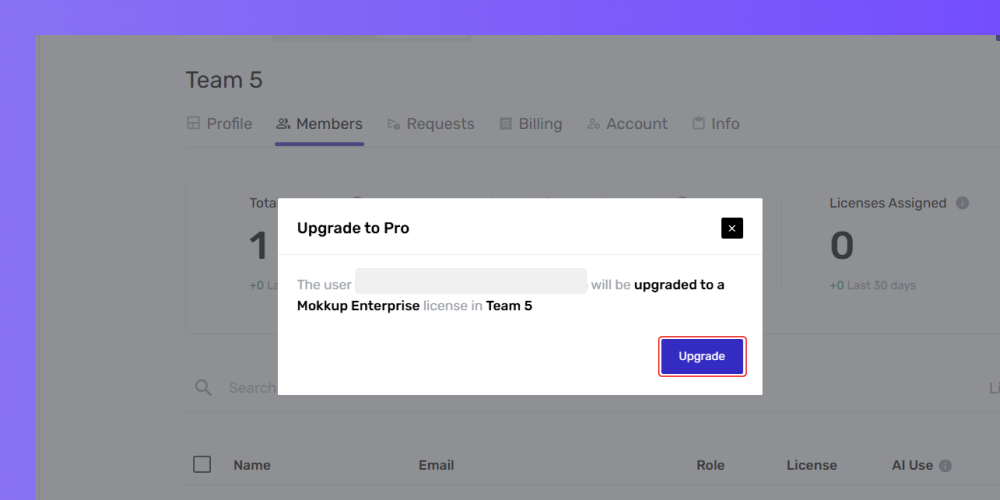 Confirmation Popup